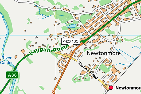 PH20 1DQ map - OS VectorMap District (Ordnance Survey) PH20 1DQ map - OS VectorMap District (Ordnance Survey)