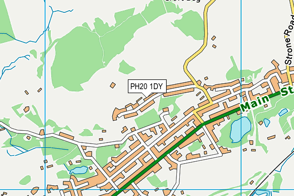 PH20 1DY map - OS VectorMap District (Ordnance Survey) PH20 1DY map - OS VectorMap District (Ordnance Survey)
