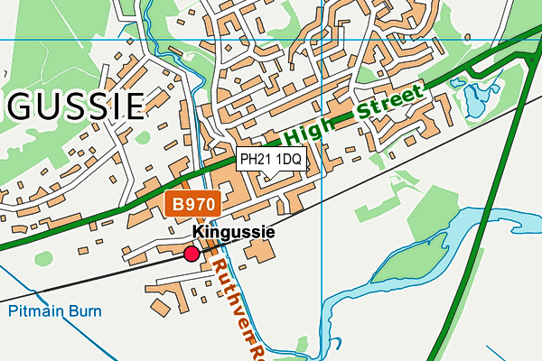 PH21 1DQ map - OS VectorMap District (Ordnance Survey)