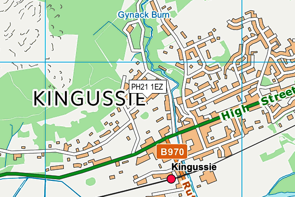 PH21 1EZ map - OS VectorMap District (Ordnance Survey)