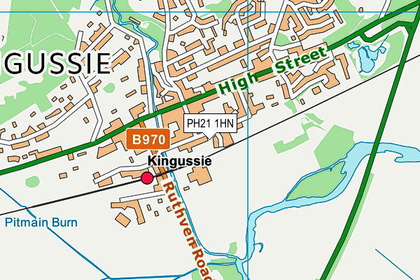 PH21 1HN map - OS VectorMap District (Ordnance Survey)