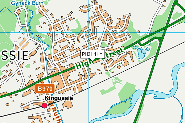 PH21 1HY map - OS VectorMap District (Ordnance Survey)