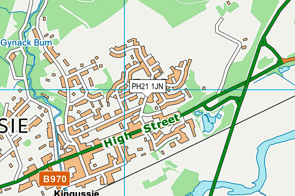 PH21 1JN map - OS VectorMap District (Ordnance Survey)