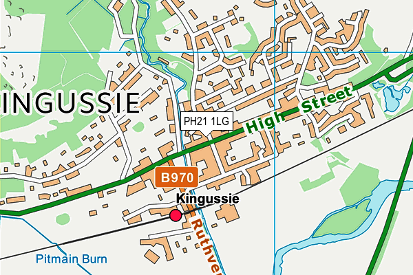 PH21 1LG map - OS VectorMap District (Ordnance Survey) PH21 1LG map - OS VectorMap District (Ordnance Survey)