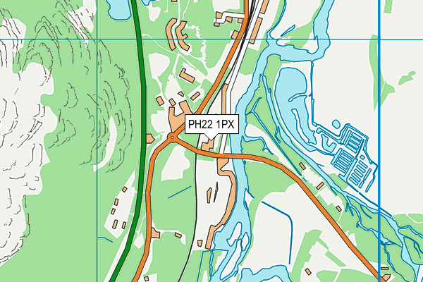 PH22 1PX map - OS VectorMap District (Ordnance Survey) PH22 1PX map - OS VectorMap District (Ordnance Survey)