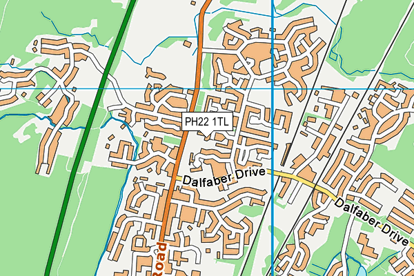 PH22 1TL map - OS VectorMap District (Ordnance Survey)