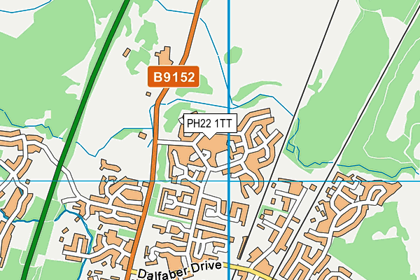 PH22 1TT map - OS VectorMap District (Ordnance Survey)