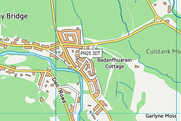 PH25 3DT map - OS VectorMap District (Ordnance Survey) PH25 3DT map - OS VectorMap District (Ordnance Survey)