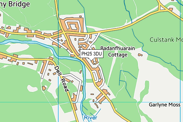 PH25 3DU map - OS VectorMap District (Ordnance Survey) PH25 3DU map - OS VectorMap District (Ordnance Survey)
