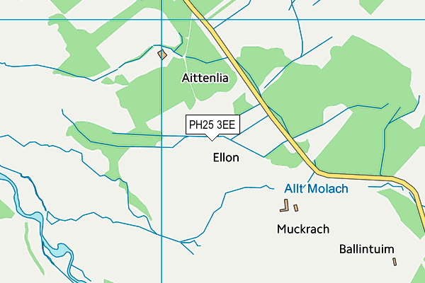 PH25 3EE map - OS VectorMap District (Ordnance Survey) PH25 3EE map - OS VectorMap District (Ordnance Survey)