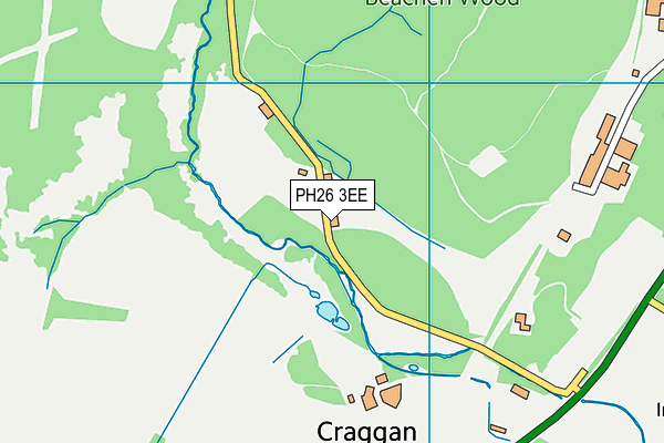 PH26 3EE map - OS VectorMap District (Ordnance Survey) PH26 3EE map - OS VectorMap District (Ordnance Survey)