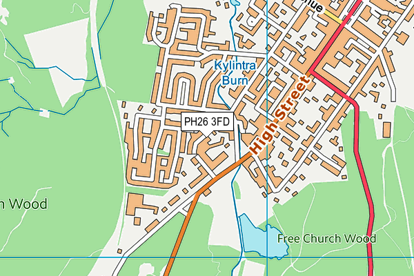 PH26 3FD map - OS VectorMap District (Ordnance Survey) PH26 3FD map - OS VectorMap District (Ordnance Survey)