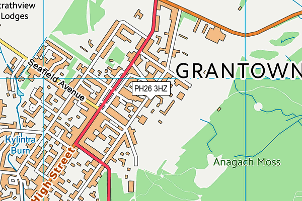 PH26 3HZ map - OS VectorMap District (Ordnance Survey)