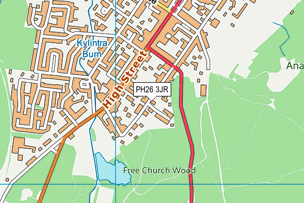 PH26 3JR map - OS VectorMap District (Ordnance Survey) PH26 3JR map - OS VectorMap District (Ordnance Survey)