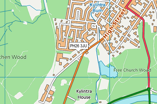 PH26 3JU map - OS VectorMap District (Ordnance Survey) PH26 3JU map - OS VectorMap District (Ordnance Survey)