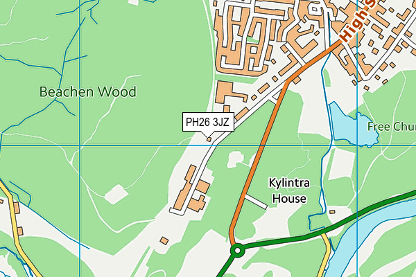 PH26 3JZ map - OS VectorMap District (Ordnance Survey) PH26 3JZ map - OS VectorMap District (Ordnance Survey)