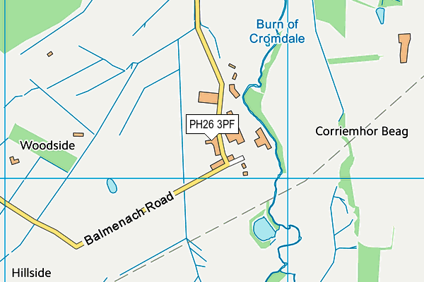 PH26 3PF map - OS VectorMap District (Ordnance Survey) PH26 3PF map - OS VectorMap District (Ordnance Survey)