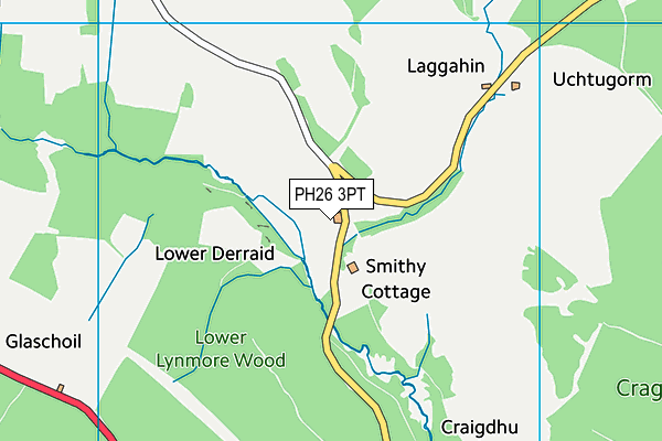 PH26 3PT map - OS VectorMap District (Ordnance Survey) PH26 3PT map - OS VectorMap District (Ordnance Survey)