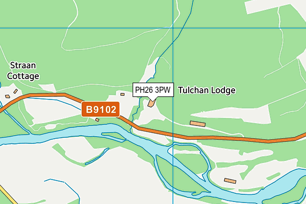 PH26 3PW map - OS VectorMap District (Ordnance Survey) PH26 3PW map - OS VectorMap District (Ordnance Survey)