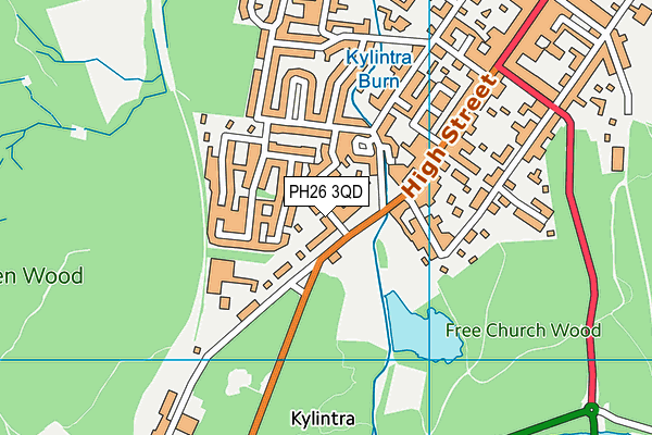 PH26 3QD map - OS VectorMap District (Ordnance Survey) PH26 3QD map - OS VectorMap District (Ordnance Survey)