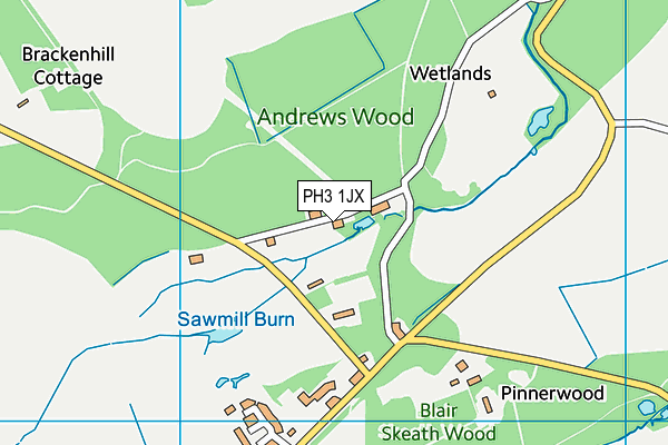 PH3 1JX map - OS VectorMap District (Ordnance Survey) PH3 1JX map - OS VectorMap District (Ordnance Survey)