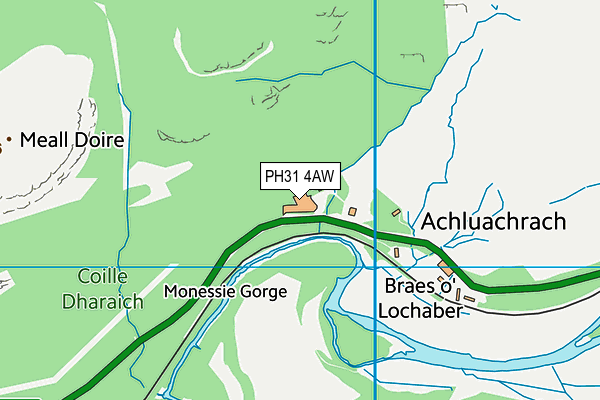 PH31 4AW map - OS VectorMap District (Ordnance Survey) PH31 4AW map - OS VectorMap District (Ordnance Survey)