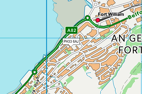 PH33 6AJ map - OS VectorMap District (Ordnance Survey) PH33 6AJ map - OS VectorMap District (Ordnance Survey)