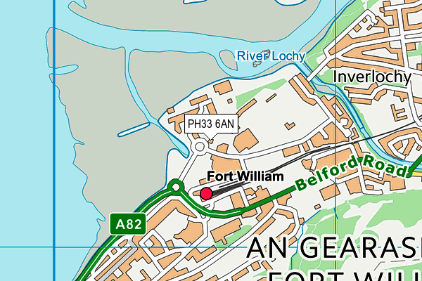PH33 6AN map - OS VectorMap District (Ordnance Survey) PH33 6AN map - OS VectorMap District (Ordnance Survey)