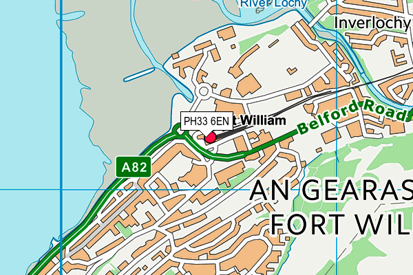 PH33 6EN map - OS VectorMap District (Ordnance Survey)
