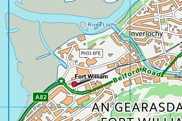 PH33 6FE map - OS VectorMap District (Ordnance Survey) PH33 6FE map - OS VectorMap District (Ordnance Survey)