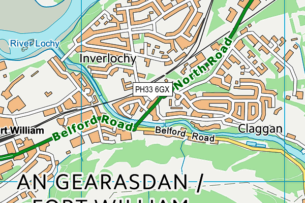 PH33 6GX map - OS VectorMap District (Ordnance Survey) PH33 6GX map - OS VectorMap District (Ordnance Survey)