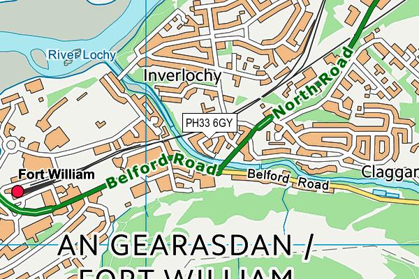 PH33 6GY map - OS VectorMap District (Ordnance Survey) PH33 6GY map - OS VectorMap District (Ordnance Survey)