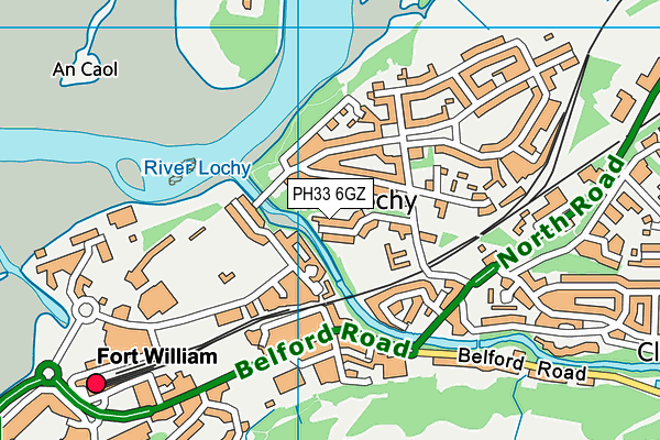 PH33 6GZ map - OS VectorMap District (Ordnance Survey)