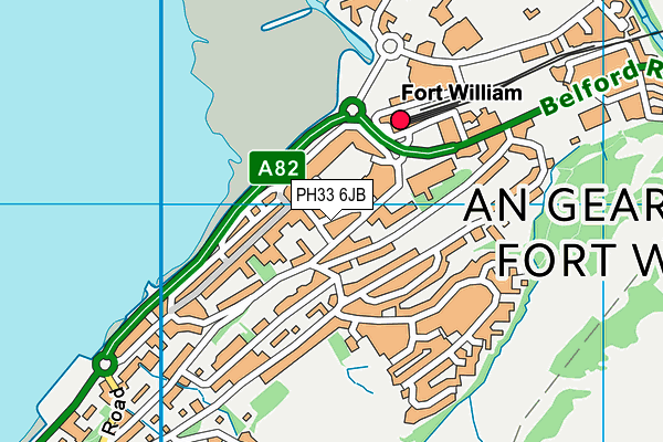 PH33 6JB map - OS VectorMap District (Ordnance Survey) PH33 6JB map - OS VectorMap District (Ordnance Survey)