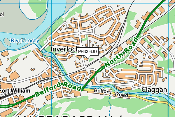 PH33 6JD map - OS VectorMap District (Ordnance Survey) PH33 6JD map - OS VectorMap District (Ordnance Survey)