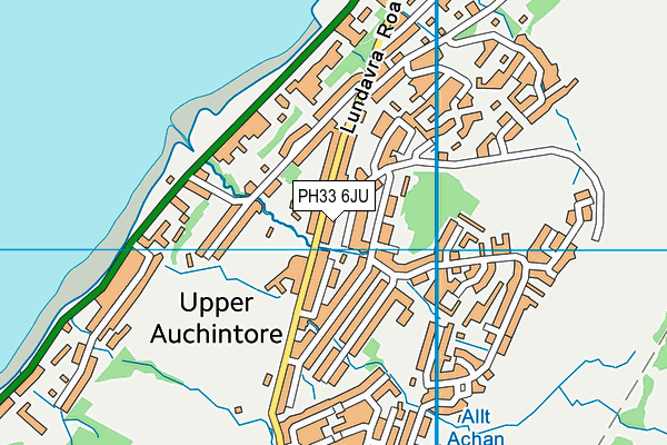 PH33 6JU map - OS VectorMap District (Ordnance Survey) PH33 6JU map - OS VectorMap District (Ordnance Survey)