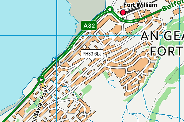 PH33 6LJ map - OS VectorMap District (Ordnance Survey)