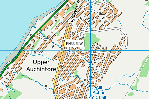 PH33 6LW map - OS VectorMap District (Ordnance Survey) PH33 6LW map - OS VectorMap District (Ordnance Survey)