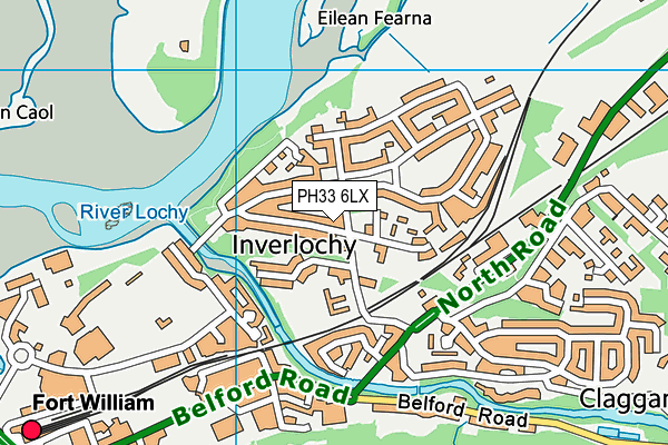 PH33 6LX map - OS VectorMap District (Ordnance Survey) PH33 6LX map - OS VectorMap District (Ordnance Survey)