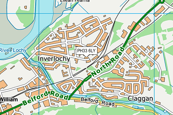PH33 6LY map - OS VectorMap District (Ordnance Survey) PH33 6LY map - OS VectorMap District (Ordnance Survey)