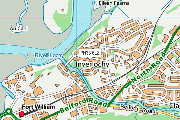 PH33 6LZ map - OS VectorMap District (Ordnance Survey) PH33 6LZ map - OS VectorMap District (Ordnance Survey)