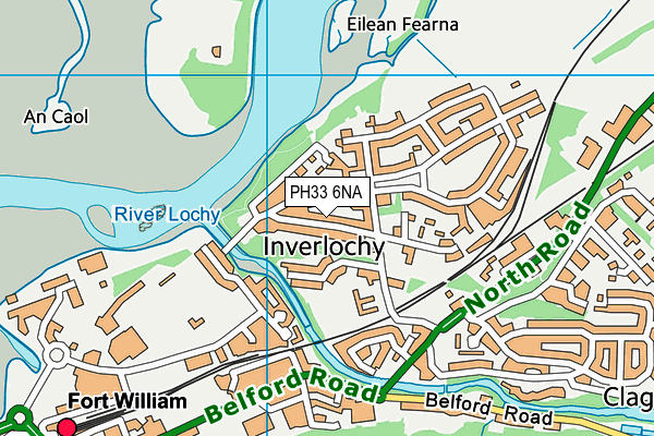 PH33 6NA map - OS VectorMap District (Ordnance Survey) PH33 6NA map - OS VectorMap District (Ordnance Survey)