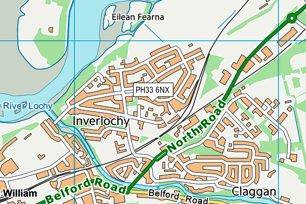PH33 6NX map - OS VectorMap District (Ordnance Survey) PH33 6NX map - OS VectorMap District (Ordnance Survey)