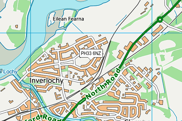 PH33 6NZ map - OS VectorMap District (Ordnance Survey) PH33 6NZ map - OS VectorMap District (Ordnance Survey)