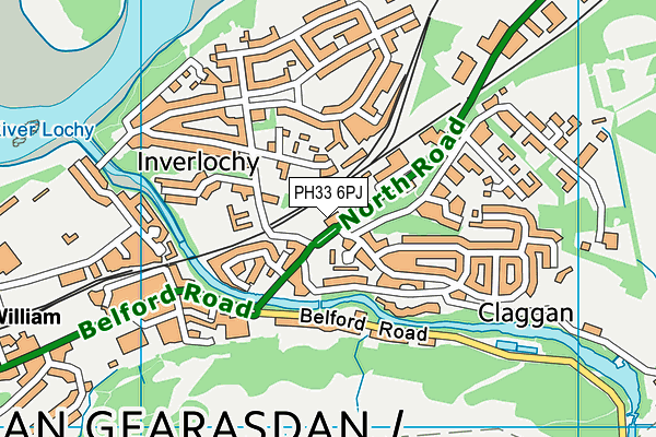 PH33 6PJ map - OS VectorMap District (Ordnance Survey) PH33 6PJ map - OS VectorMap District (Ordnance Survey)