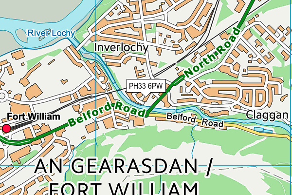 PH33 6PW map - OS VectorMap District (Ordnance Survey) PH33 6PW map - OS VectorMap District (Ordnance Survey)