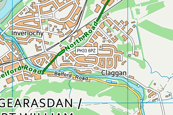PH33 6PZ map - OS VectorMap District (Ordnance Survey) PH33 6PZ map - OS VectorMap District (Ordnance Survey)