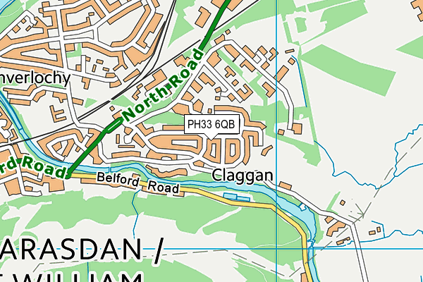 PH33 6QB map - OS VectorMap District (Ordnance Survey) PH33 6QB map - OS VectorMap District (Ordnance Survey)