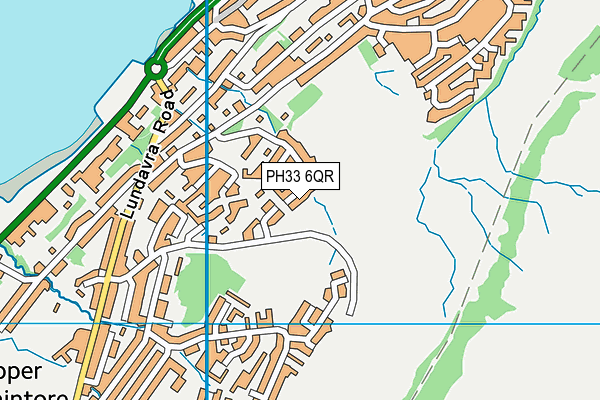 PH33 6QR map - OS VectorMap District (Ordnance Survey) PH33 6QR map - OS VectorMap District (Ordnance Survey)