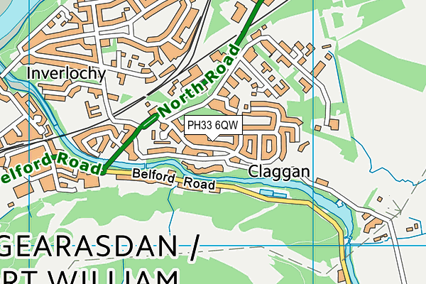 PH33 6QW map - OS VectorMap District (Ordnance Survey) PH33 6QW map - OS VectorMap District (Ordnance Survey)